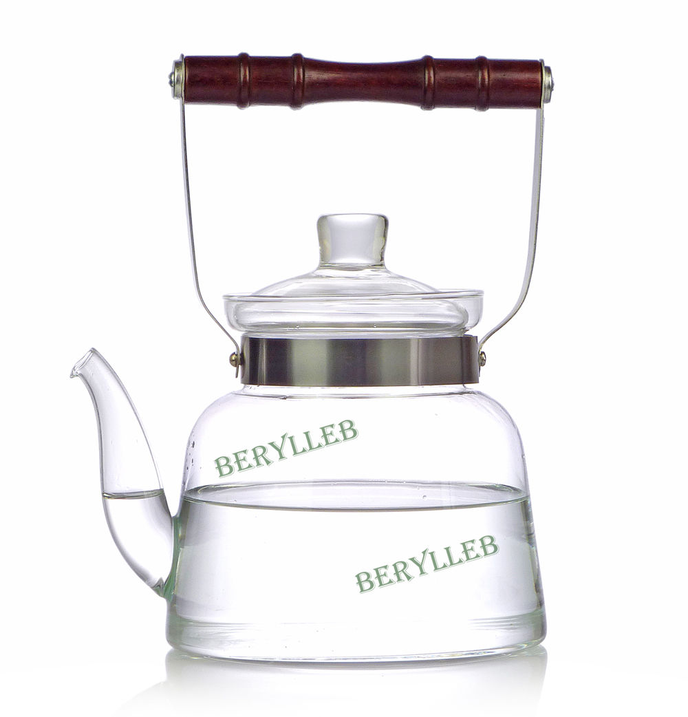 High Grade Clear Glass Kettle for Gas Stove 1000ml 33.6fl. oz * Free